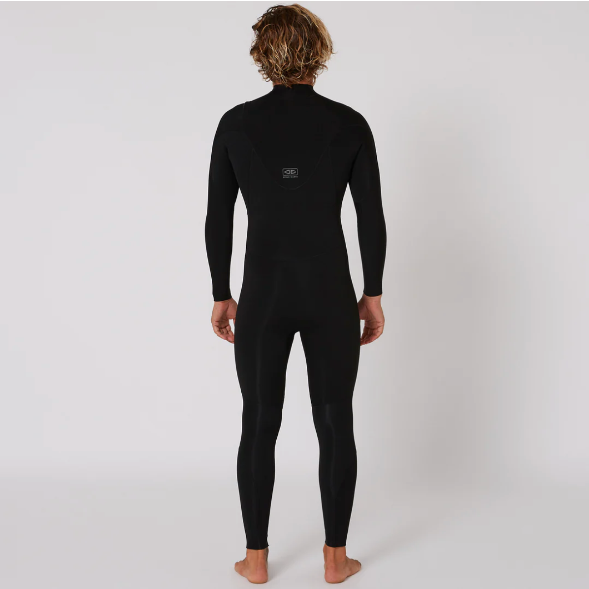 Mens Double Black Chest Zip Steamer - 4/3mm