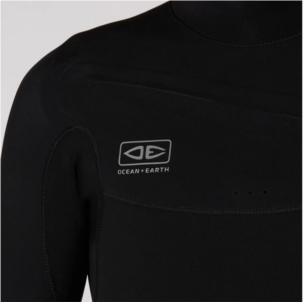 Mens Double Black Chest Zip Steamer - 4/3mm