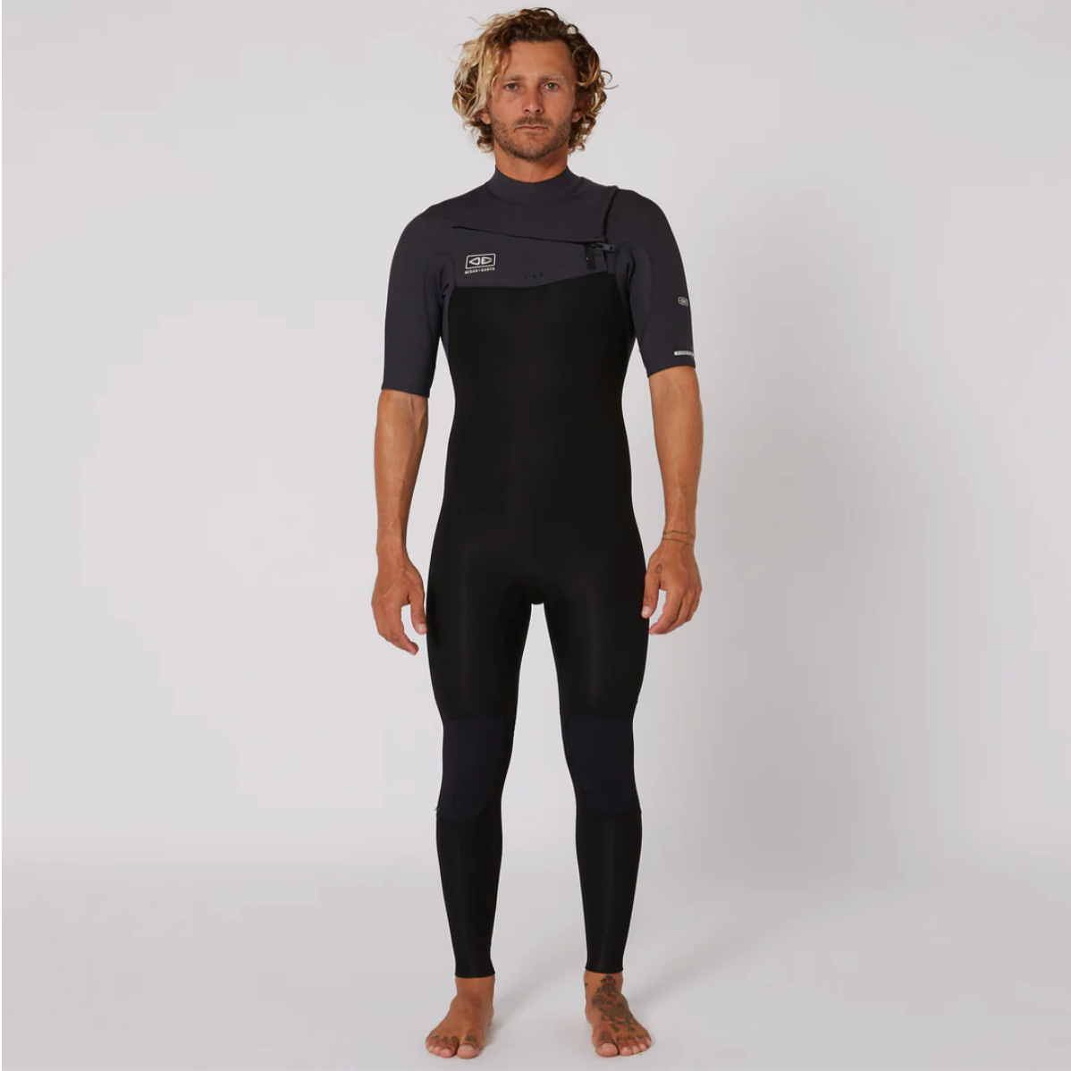 Mens Free Flex SS Chest Zip - 2/2mm