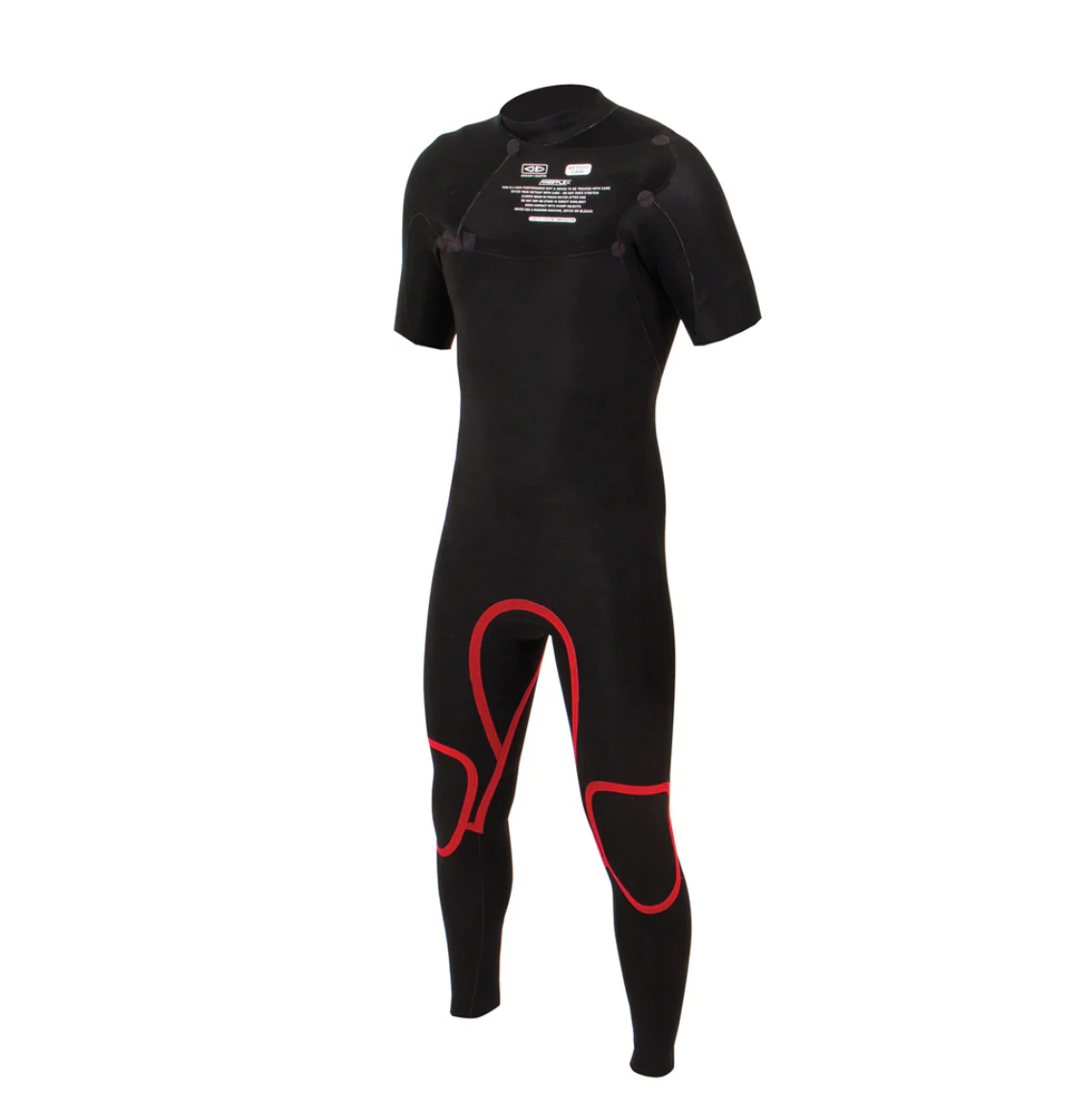 Mens Free Flex SS Chest Zip - 2/2mm