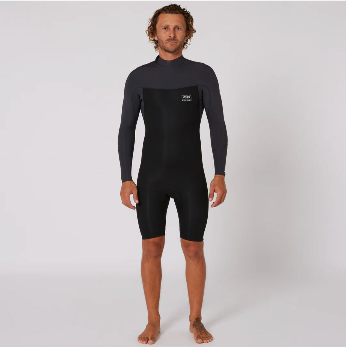 Mens Free Flex LS Back Zip Spring - 2/2mm