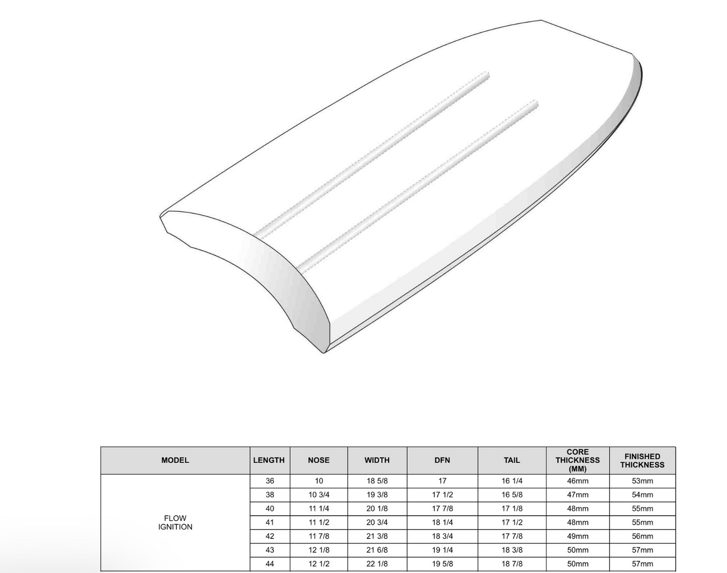 VS Ignition PE Core Bodyboard - 2026 Model